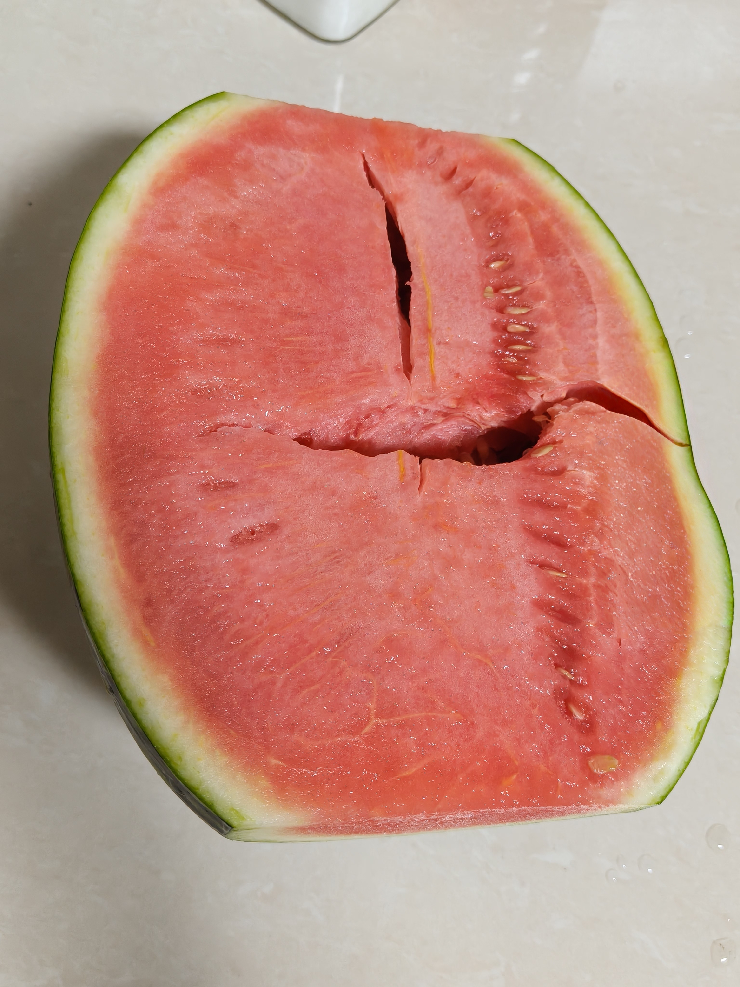 这就是传说中的梦中情瓜吗美食西瓜