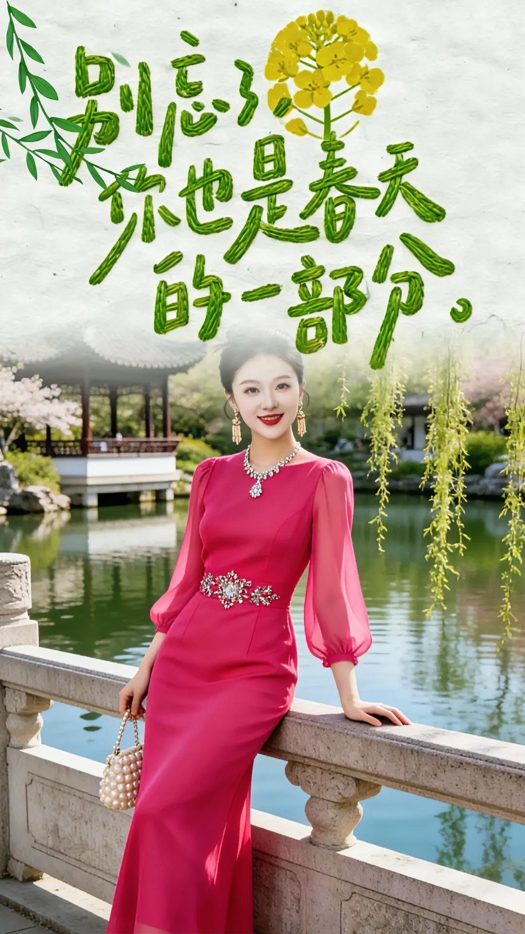 生活很疲惫，
也要放不忙碌，
走进春光里，
由春风吹散狼狈的，
不堪回首。

来