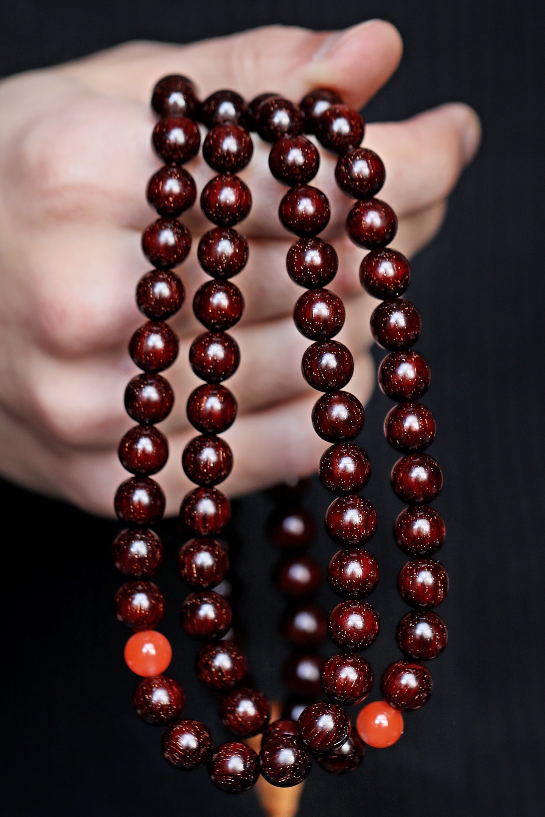 小叶紫檀 收藏级 ‼️爆满金星 1.0x108密度油性一流 包浆完美 约80.3