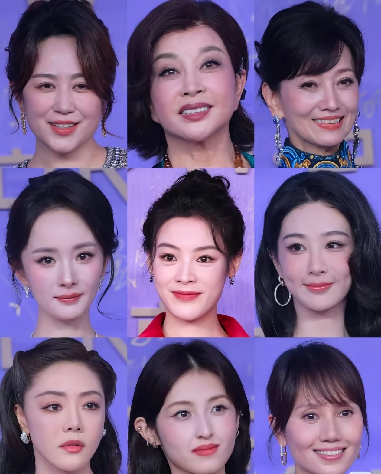 百花奖男女明星生图，大家觉得谁抗住镜头了？ 
