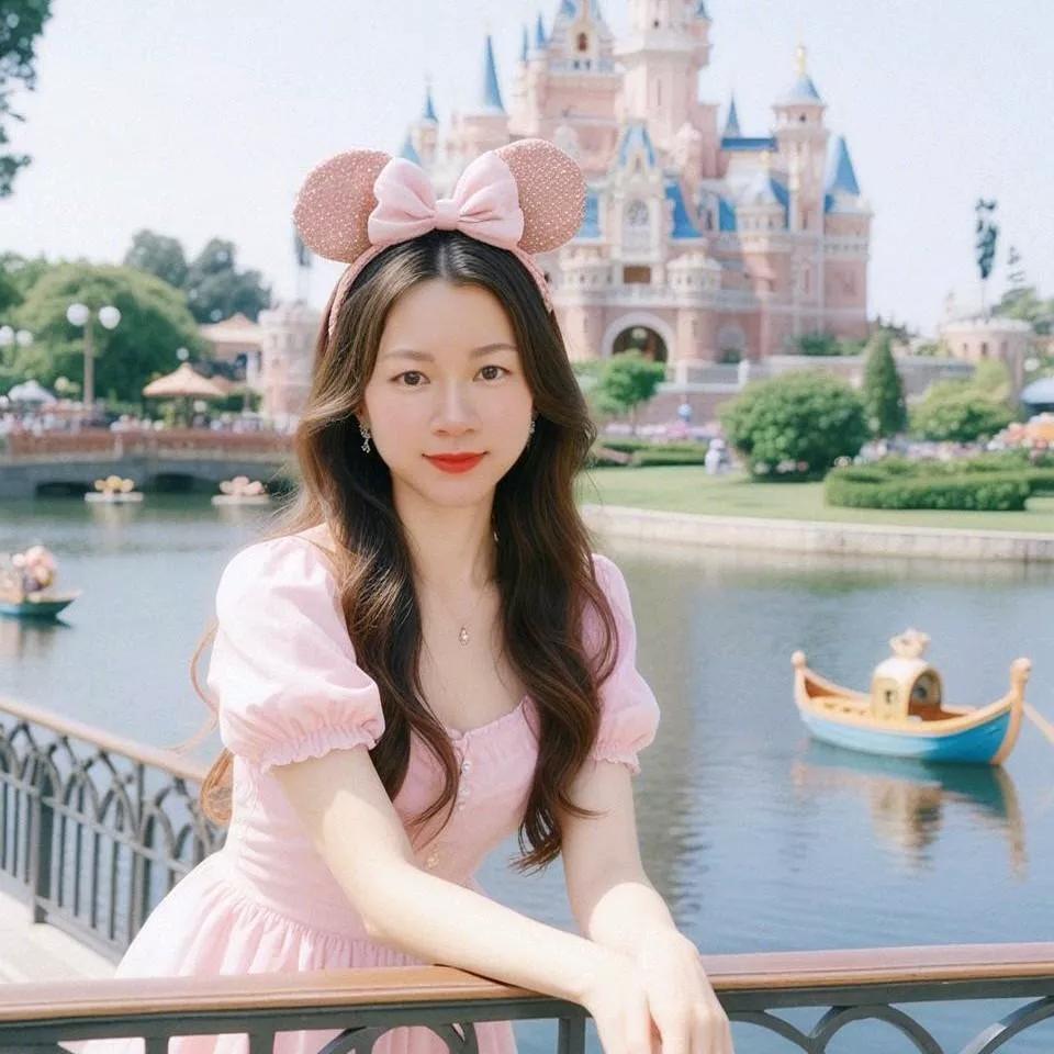 迪士尼公主裙，甜美可爱唯美公主裙 粉裙公主 超美公主裙 迪士尼在逃公主 迪士尼在