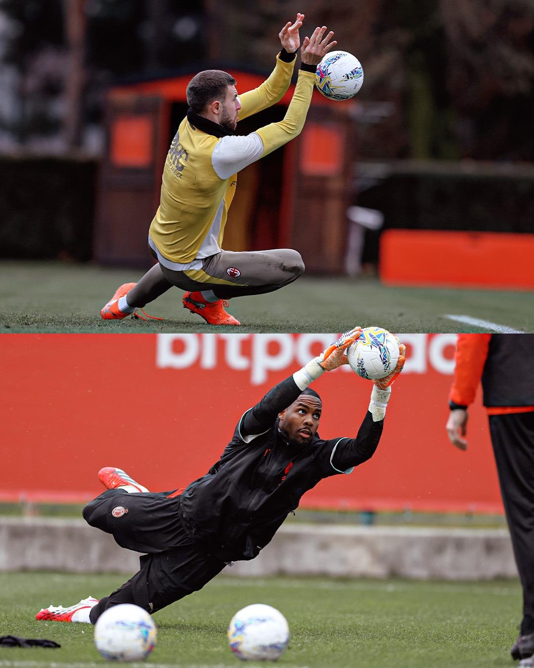 门将们在训练……等等，什么情况？🤨