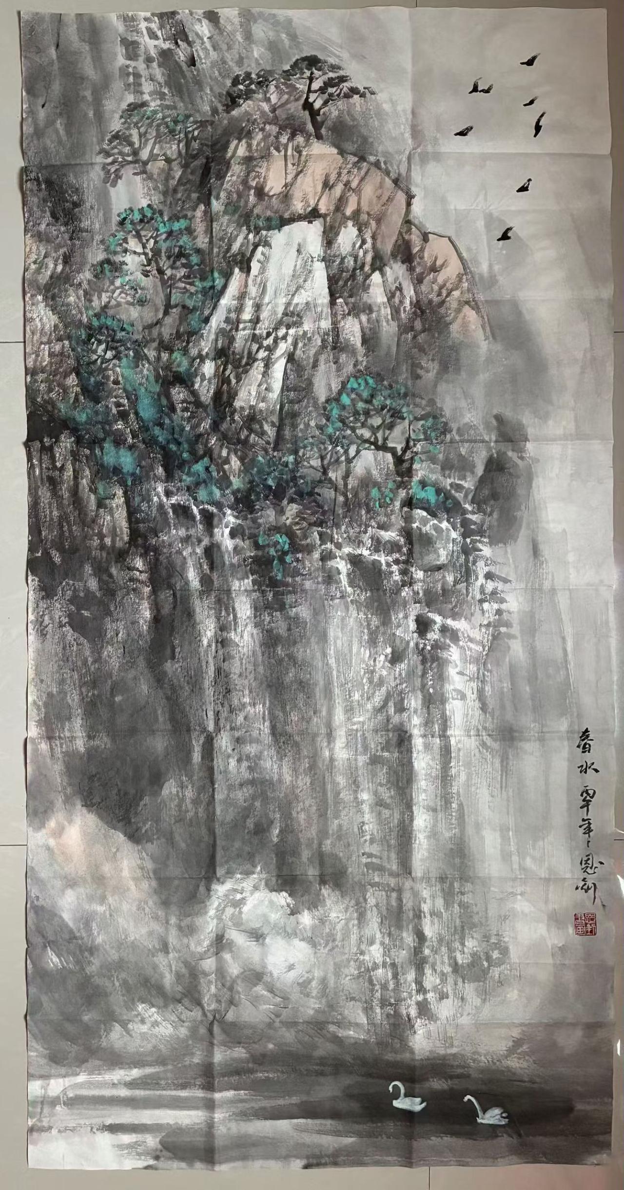 师恩钊四尺整纸🈶合影，五一特价[玫瑰]