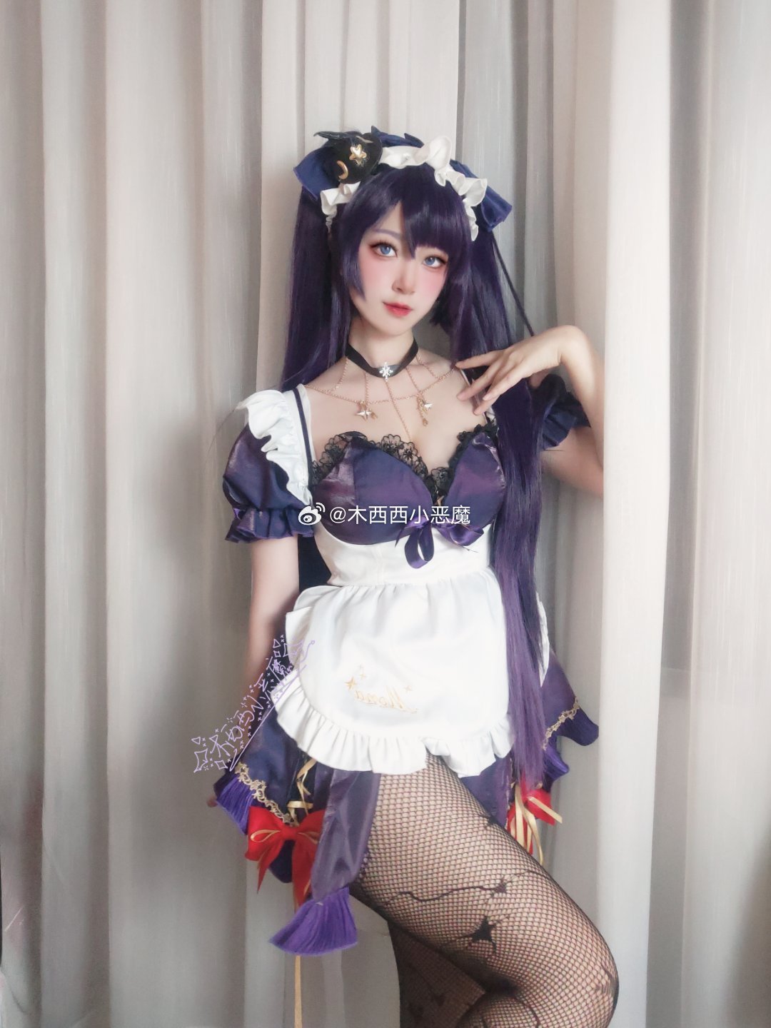 #原神[超话]##cosplay[超话]##莫娜# 命运，在此显现！莫娜女仆～～