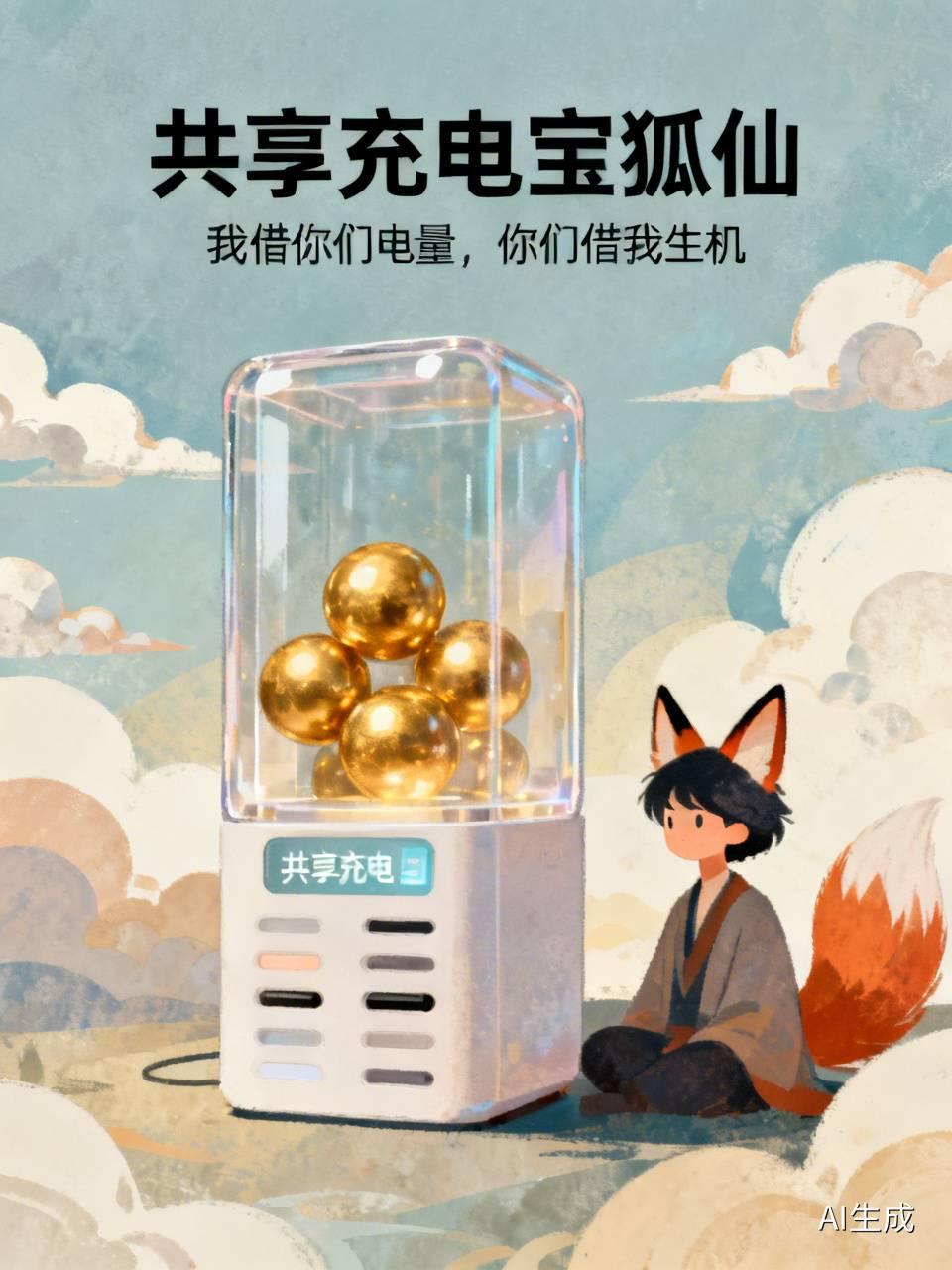 江湖怪谈•荒诞志356共享充电宝狐仙
充电宝借出后，归还者皆面色苍白。管理员拆开