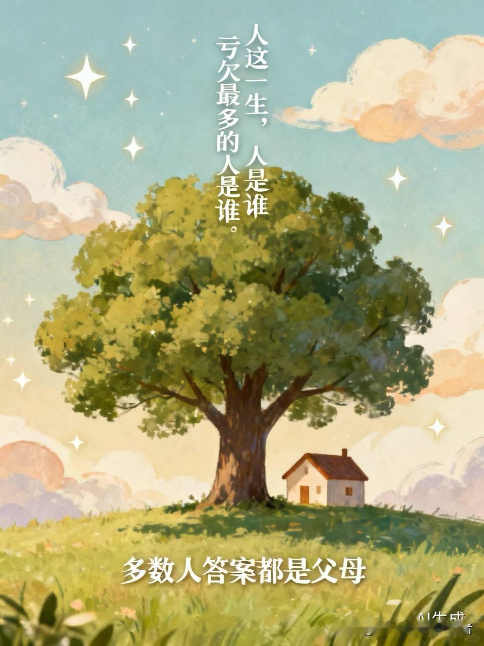 我们总以为来日方长，总说等有空再好好尽孝，可岁月从不等人。其次，很多人也亏欠自己