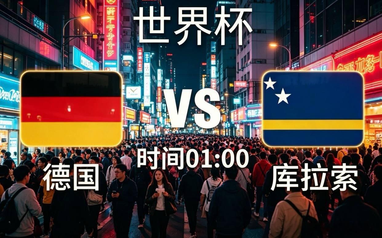 世界杯 01:00 德国🇩🇪vs🇨🇼库拉索开球：德国方向：让胜比分：4: