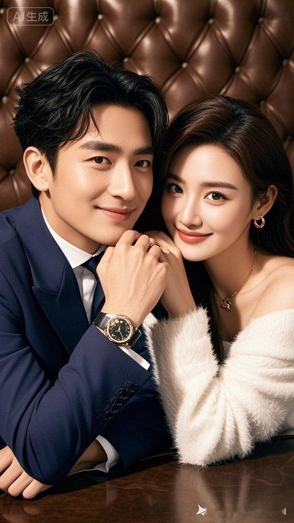 甜蜜约会照，情侣甜蜜互动，幸福满满！💕💕