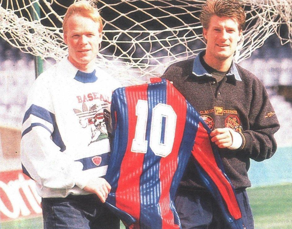 【老照片】 西甲 Ronald Koeman and Michael Laudr