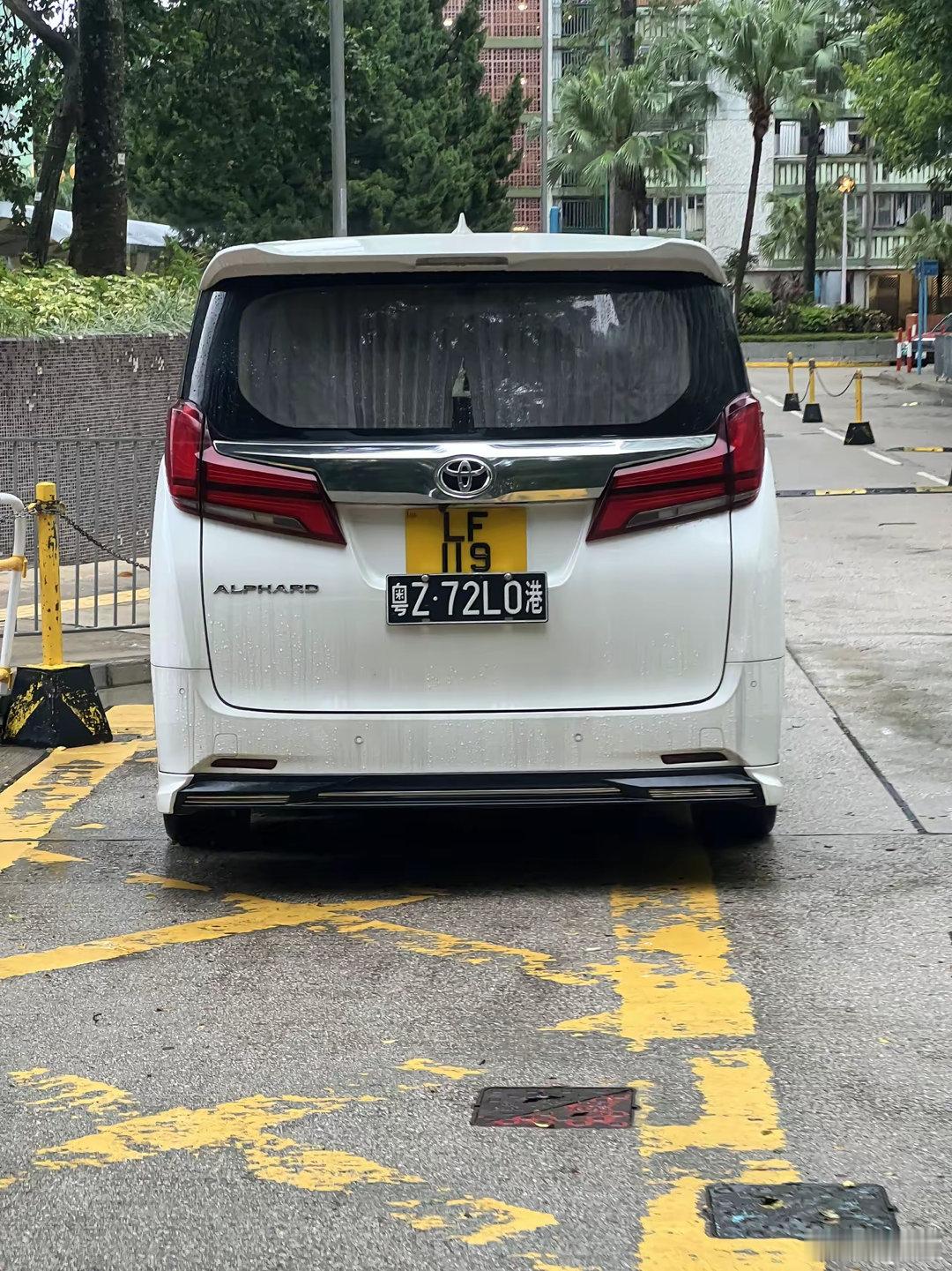 感觉香港这种埃尔法挺多的，究其原因还是便宜，好停车？ ​​​