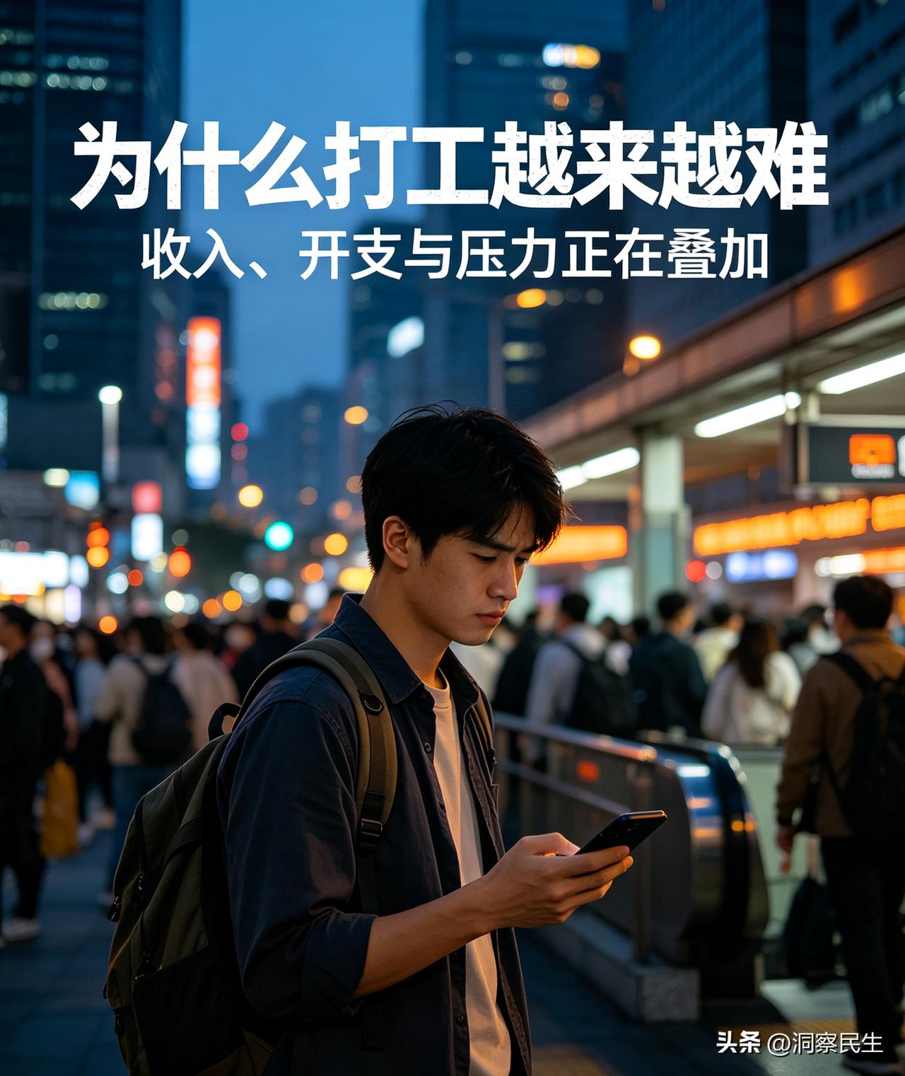 各行各业竞争加剧，岗位门槛不断抬高，就业的选择空间收窄。物价、子女教育、养老就医