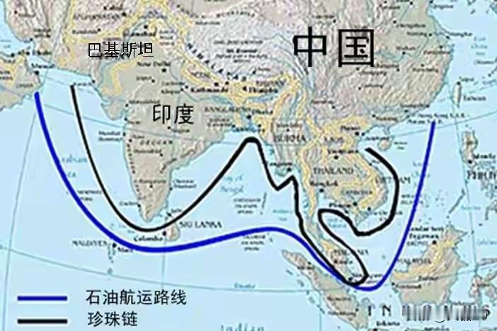 印度忧虑中国在印度洋构建“珍珠链”！

作为世界2/3石油贸易和1/2集装箱运输