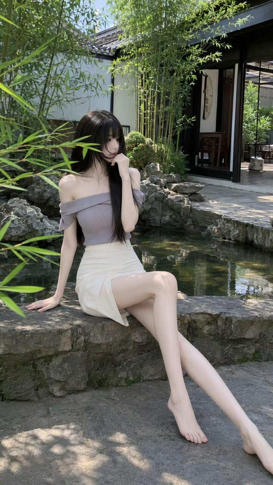 长大以后想当什么。中式庭院ootd 清冷美学