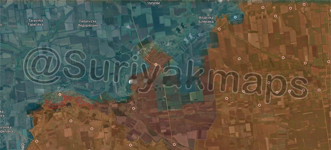 俄乌局势第1380天：

新帕夫洛夫斯卡战线局势：伊万尼夫卡地区位于一个大型的灰