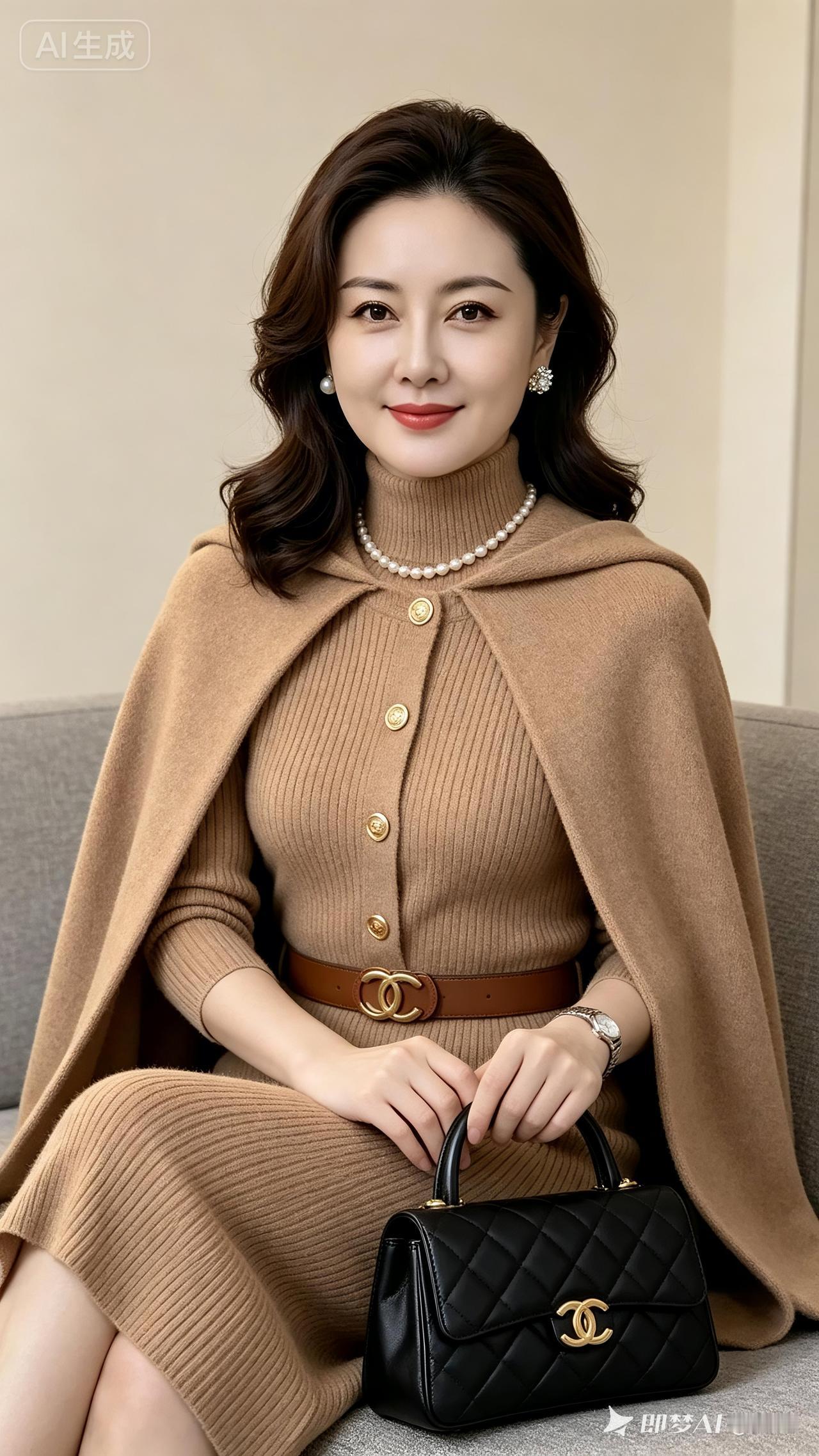优雅气质穿搭指南，珍珠项链与香奈儿包包的完美搭配，尽显女性魅力。