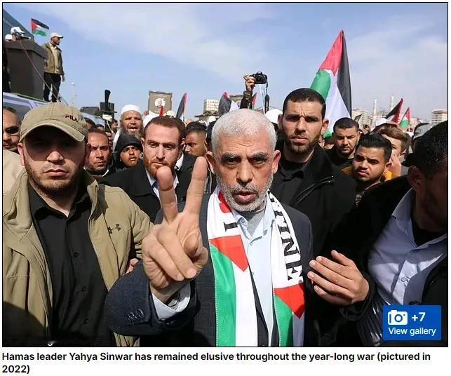 #辛瓦尔小18岁遗孀罕见曝光#
他战斗到了最后一刻，为自己的祖国流干了最后一滴血