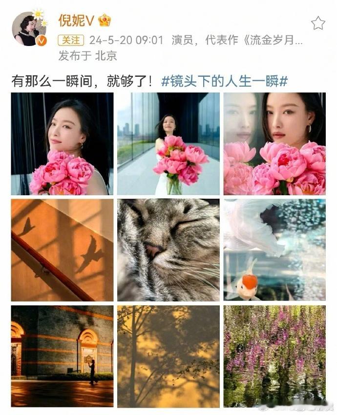 #倪妮明媚花神##倪妮520仪式感#倪妮的风格多变而又不失个性，每一次都能给我们