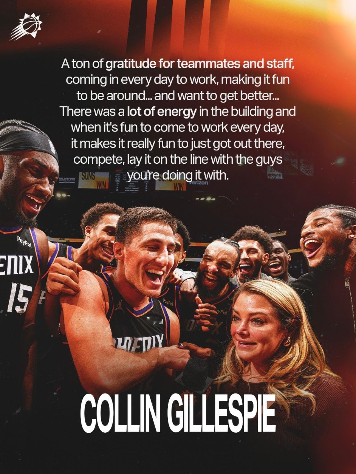 🎙️ “我非常感谢队友和工作人员们，大家每天都准时来训练工作，让相处的时光变得