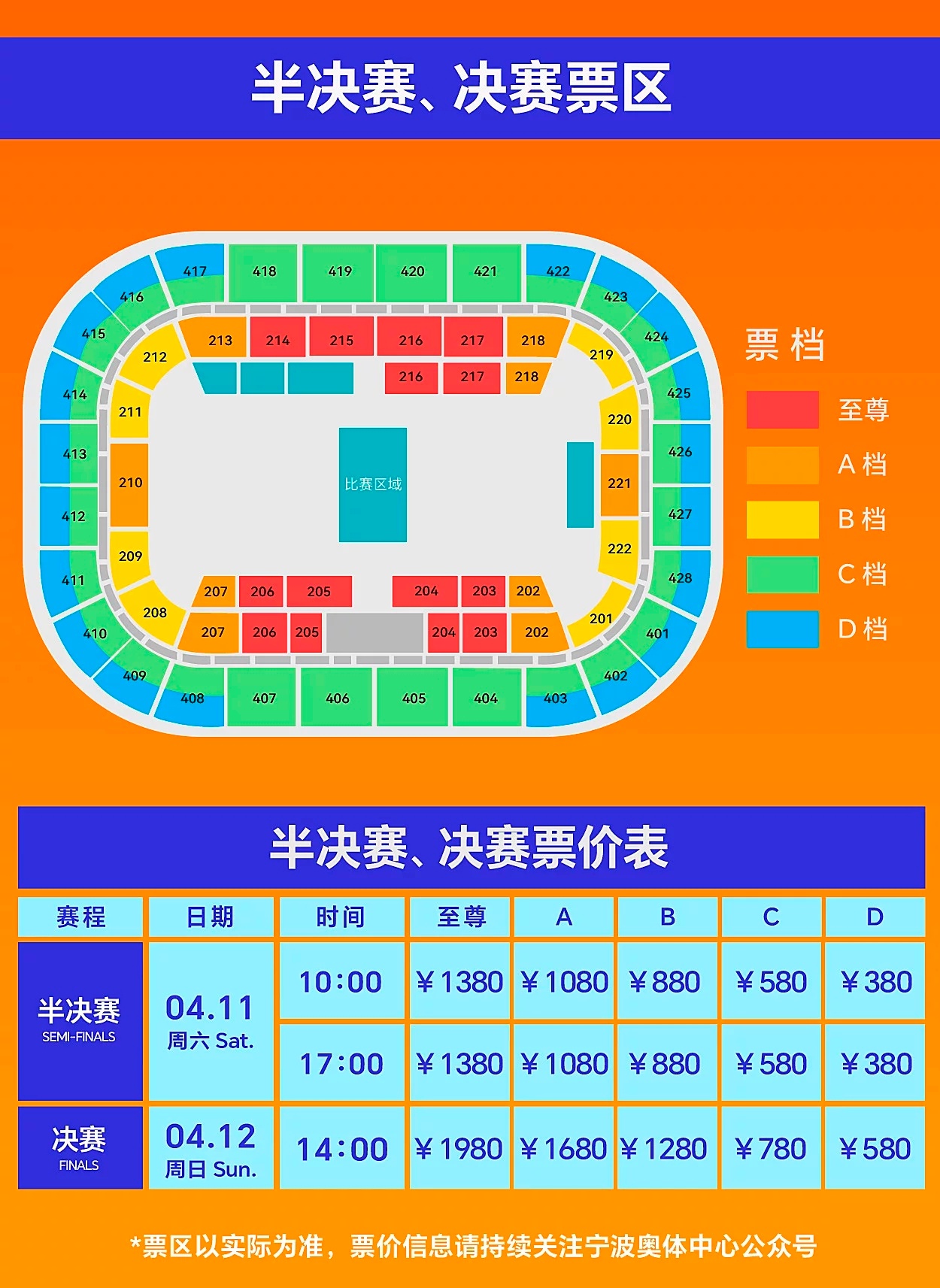 2026羽毛球亚锦赛今日开票：第一天：80元-180元第二天：180元-380元