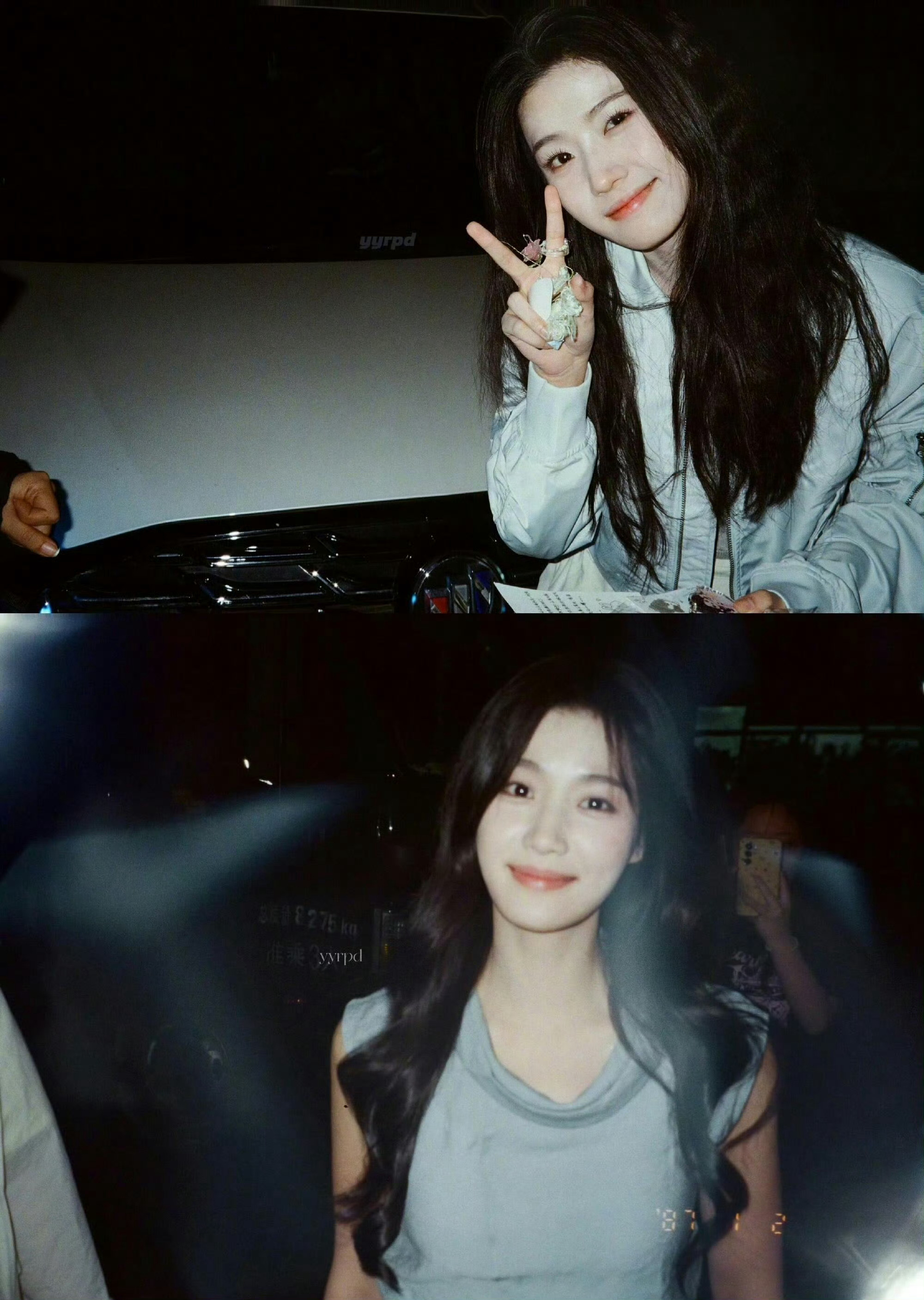 化妆师给卢昱晓拍的ccd卢昱晓这个美貌真的好韩女，好明媚生活感的照片[期待] ​