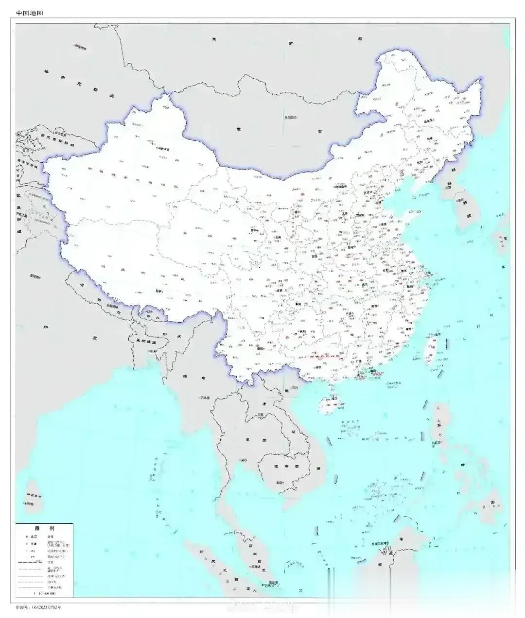 中国2023新版地图公布后，目前有三国声明不承认我们的新版地图。

印度:反对中