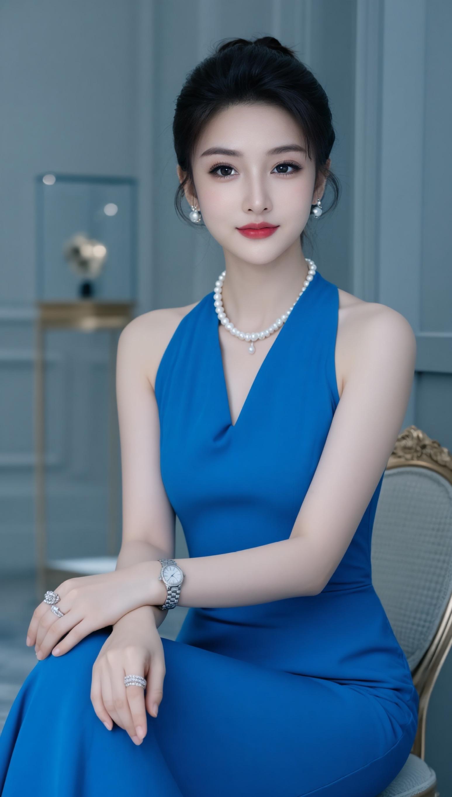 AI典雅珍珠写真