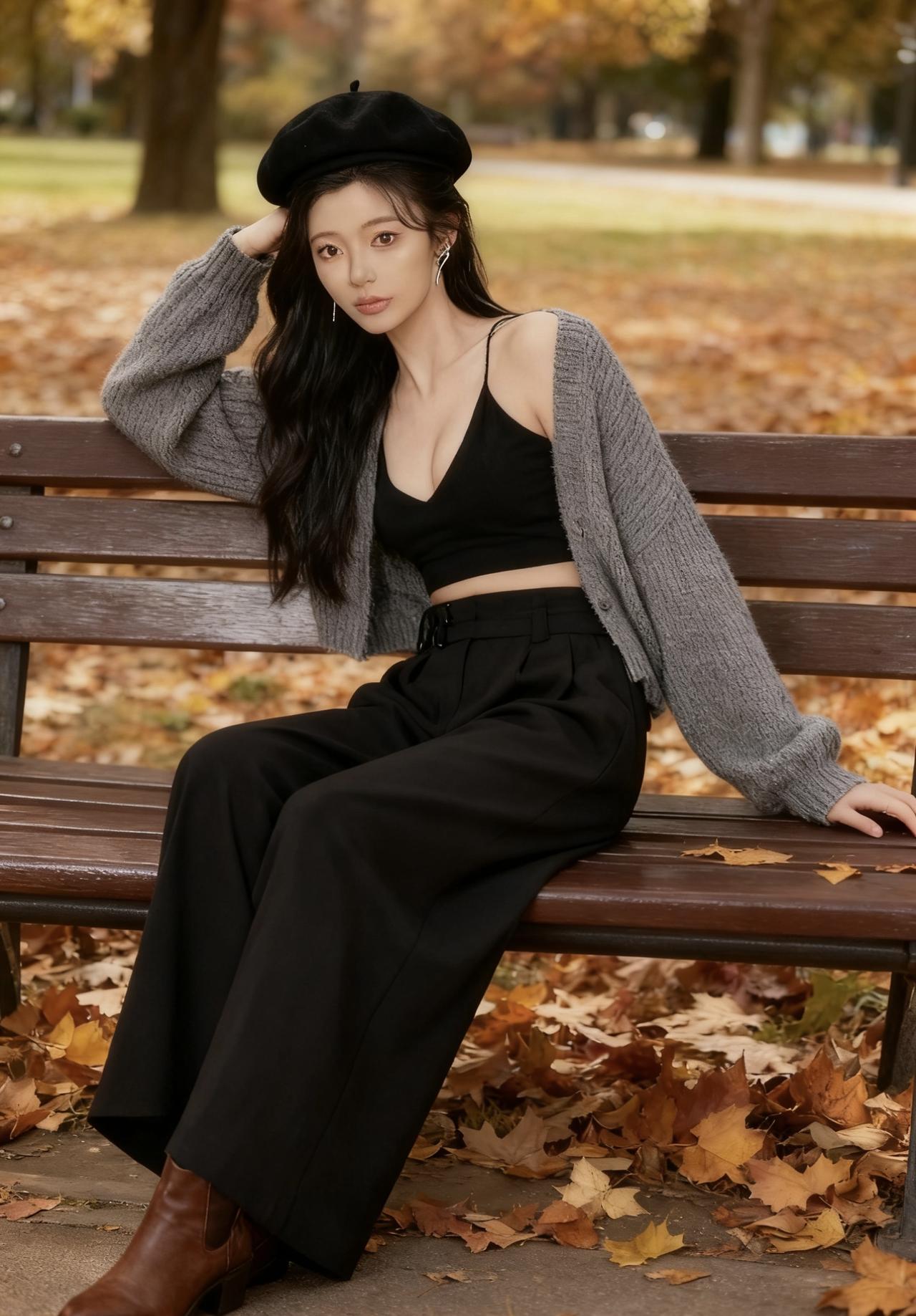 高冷黑灰松弛风