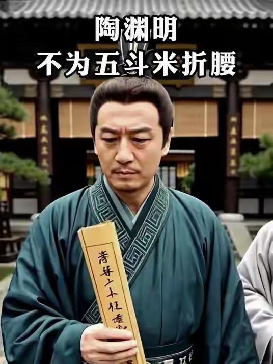 陶渊明的“辞官”并非逃避，而是一次昂贵的“自我赎回”。

五斗米是现实的口粮，而