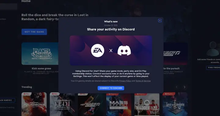 EA将强化与Discord的整合显示更多游玩信息
