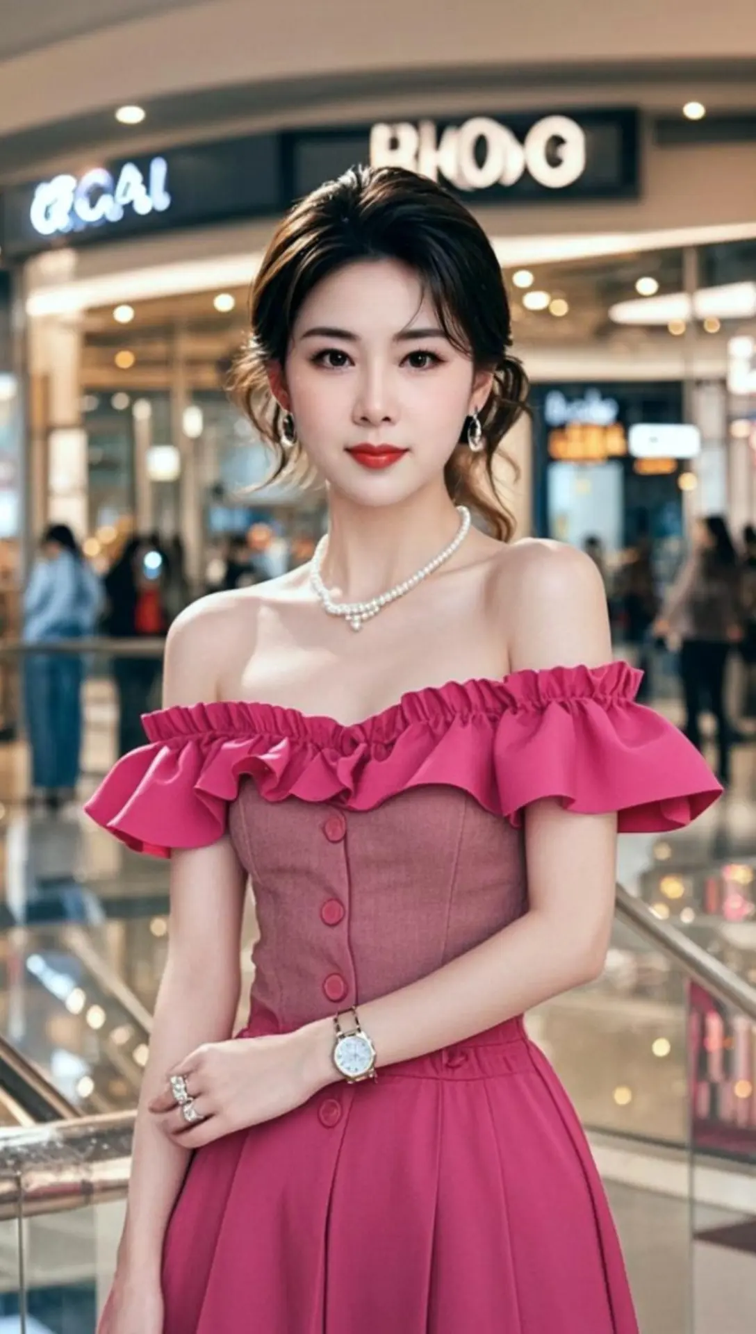 AI珍珠优雅照 随变ai随便玩