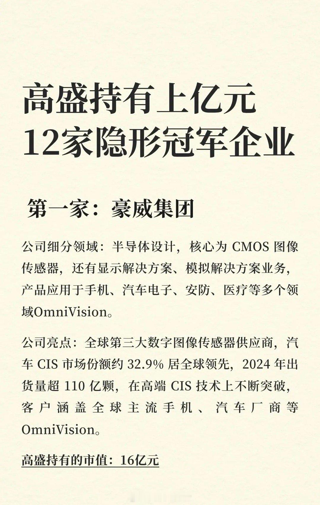 冬奥会单板滑雪 高盛持仓的这12家隐形冠军企业，在各自细分领域展现出强劲的专业实