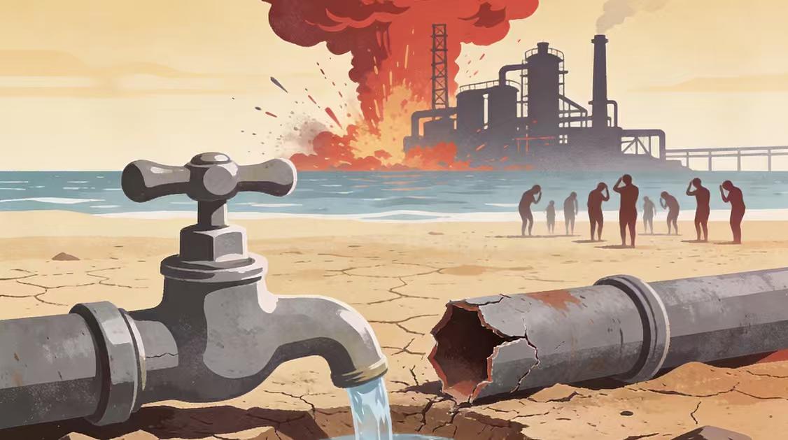 触碰“生命线”！美军袭击伊朗海水淡化厂，30个村庄断水，德黑兰愤怒反击
当导弹落