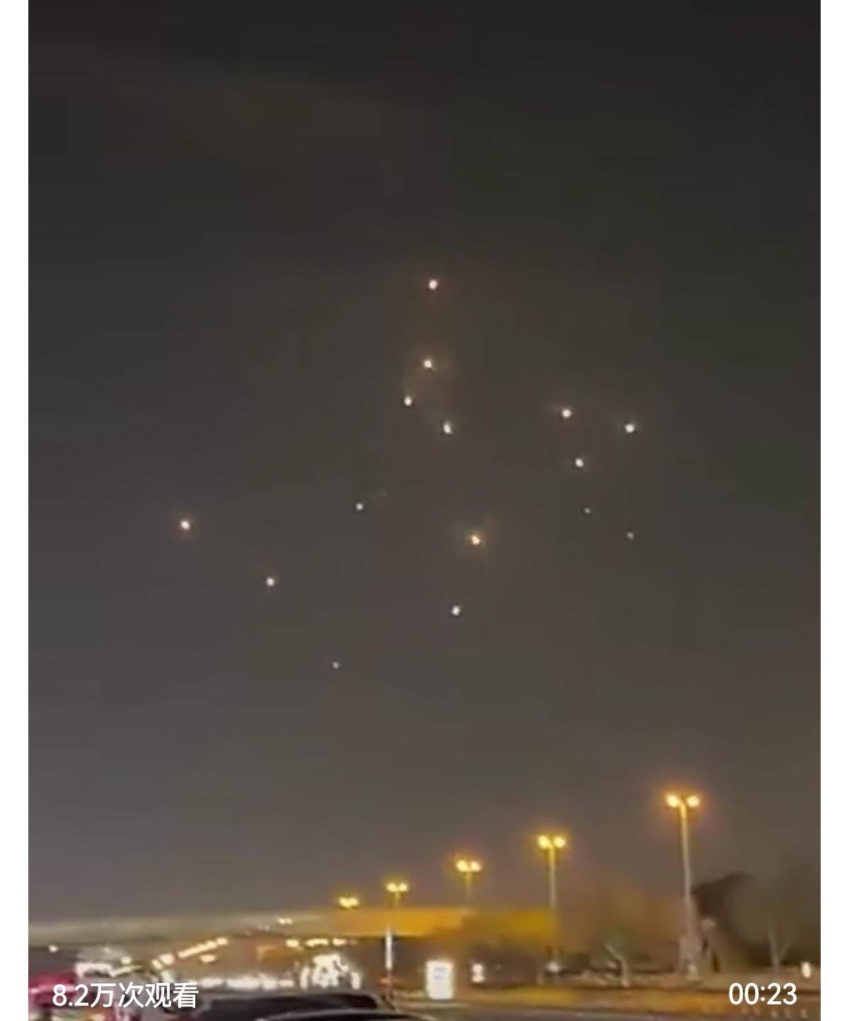 迪拜的一处乌克兰反无人机系统仓库再次被补刀，发生剧烈爆炸。

朗子往迪拜上空发射