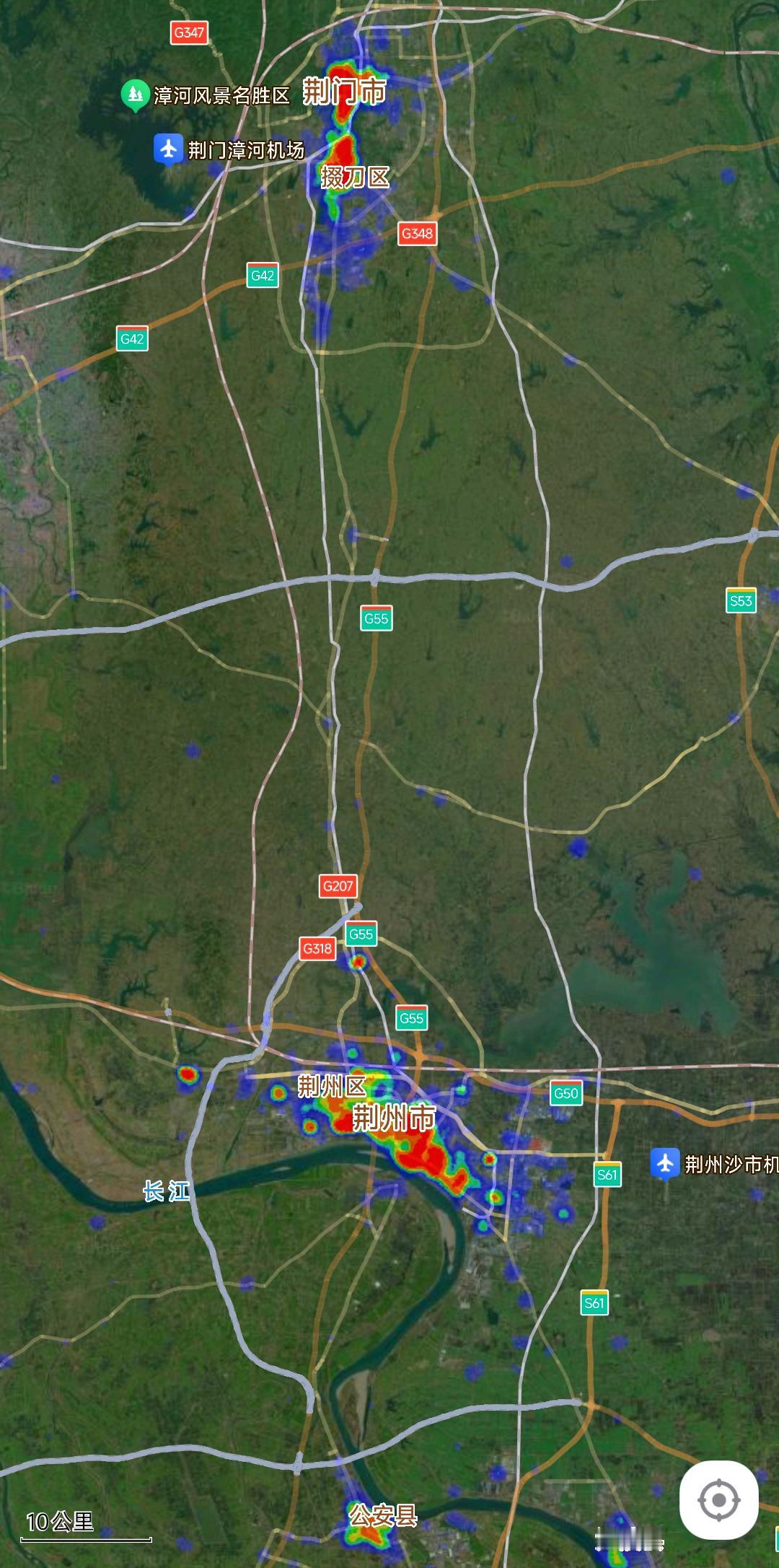 荆门常住人口数量255万，荆州常住人口数量513万，论人口规模两市之间的差距还是