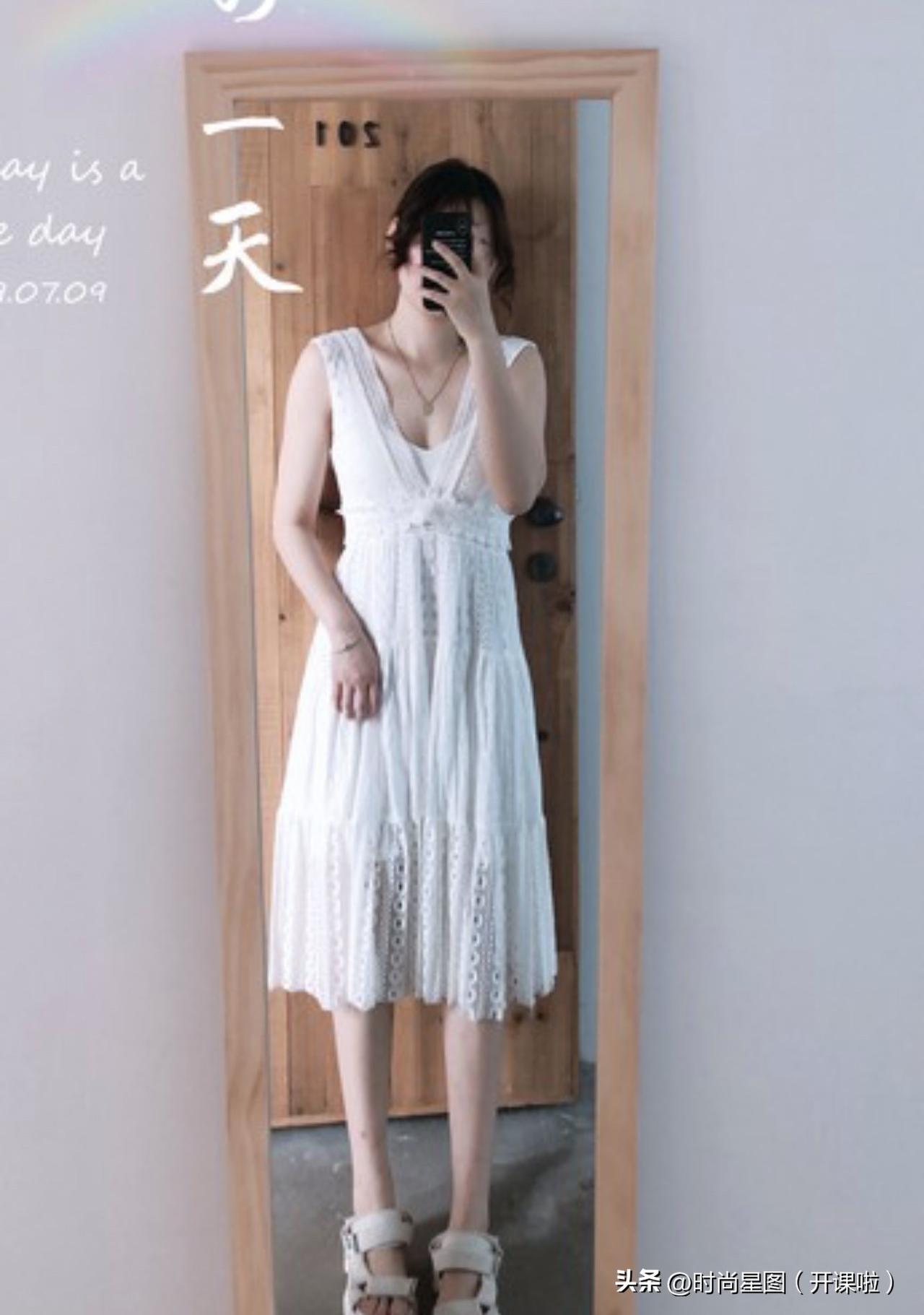 夏天就该有一条属于自己的白裙子。