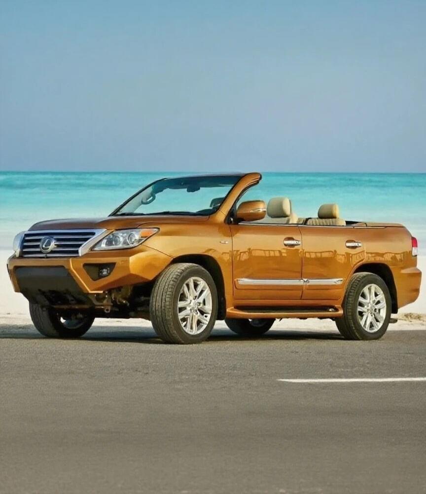 敞篷版雷克萨斯LX570，你见过吗？这台雷克萨斯LX570敞篷版是中东改装厂的作