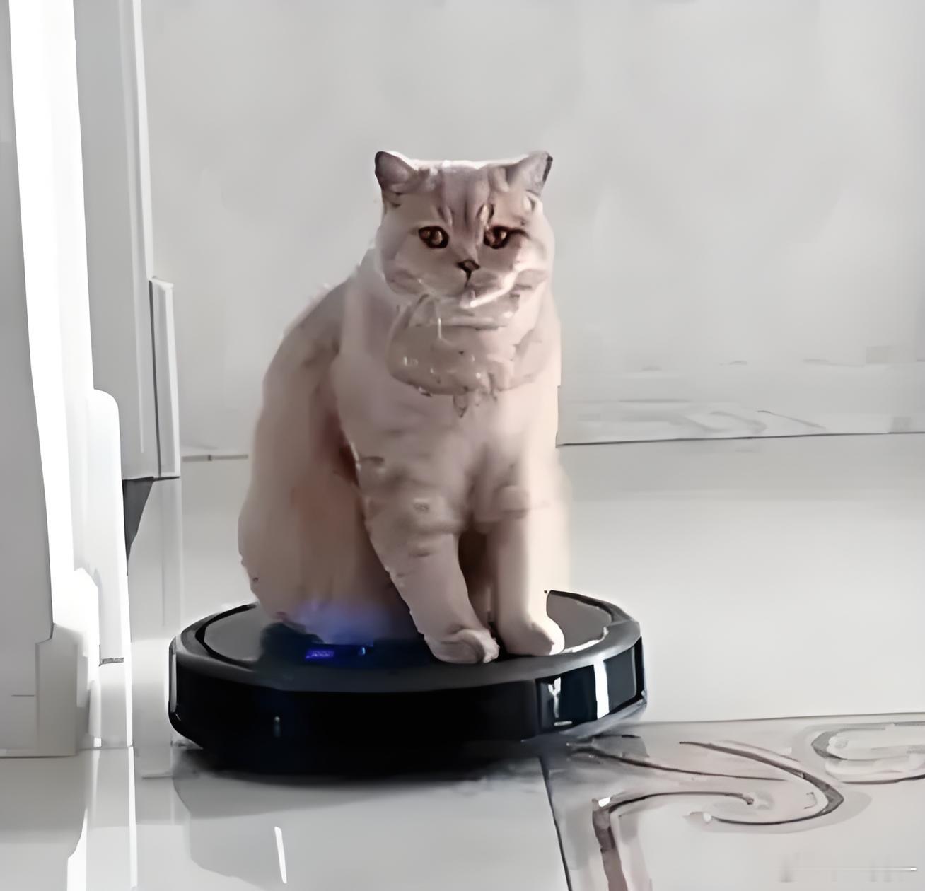 开着辅助驾驶的人，就是坐在扫地机器人上的猫追觅造车，水到渠成呀 ​​​