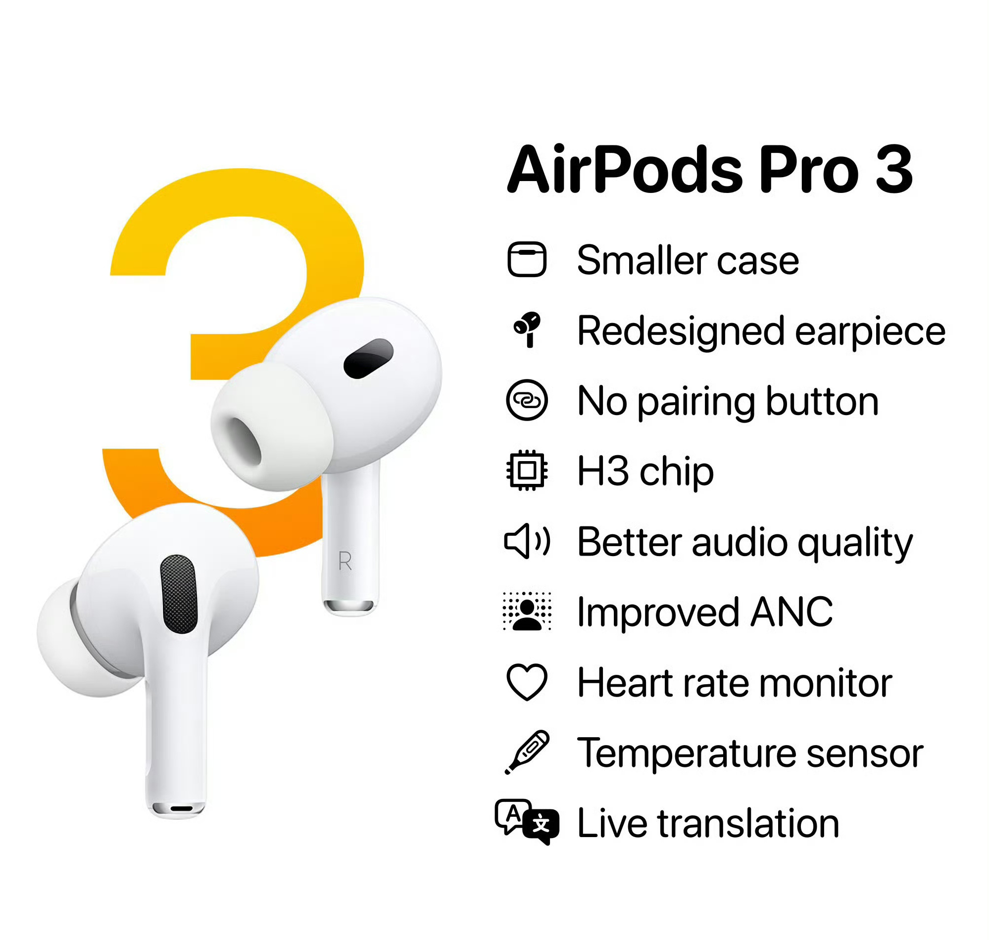 AirPodsPro3耳机前瞻 AirPods Pro 3这代升级点在更小的充电