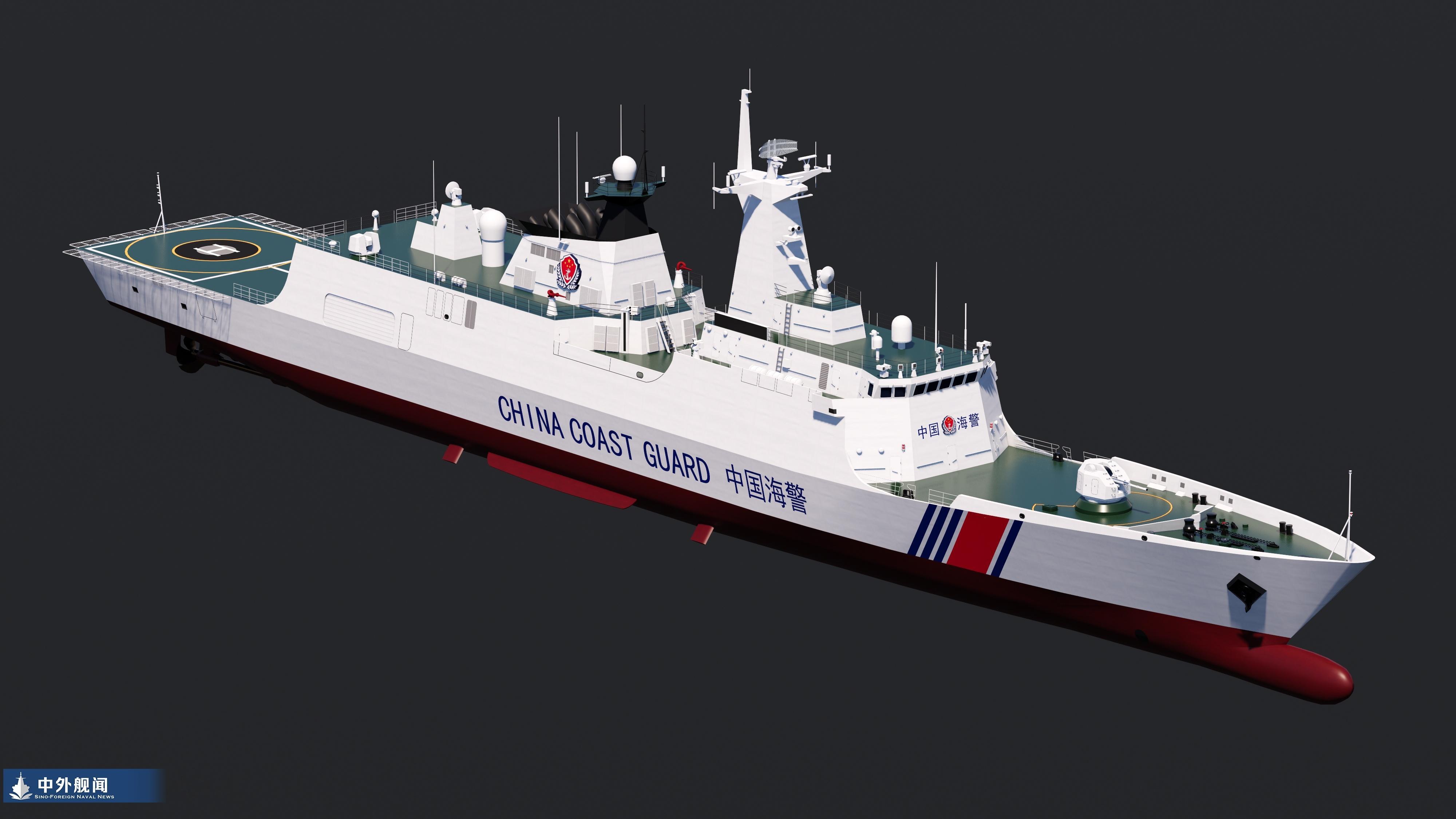 海警版054A舰桥后方还有个武器站，ORW-1式12.7毫米遥控武器站，为了近距