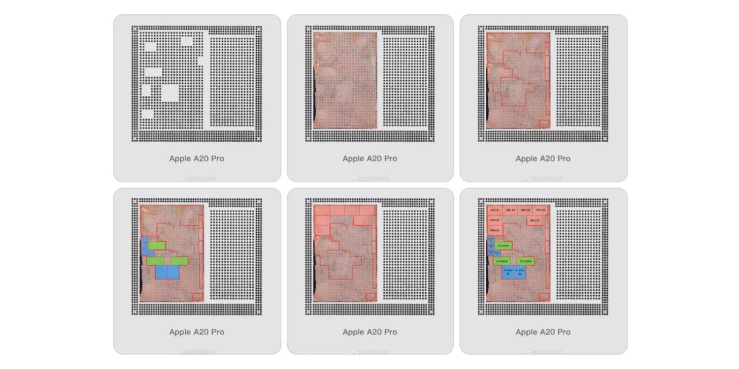 【A20 Pro 芯片的焊点图显示 GPU 和内存带宽将大幅提升】根据 A20 