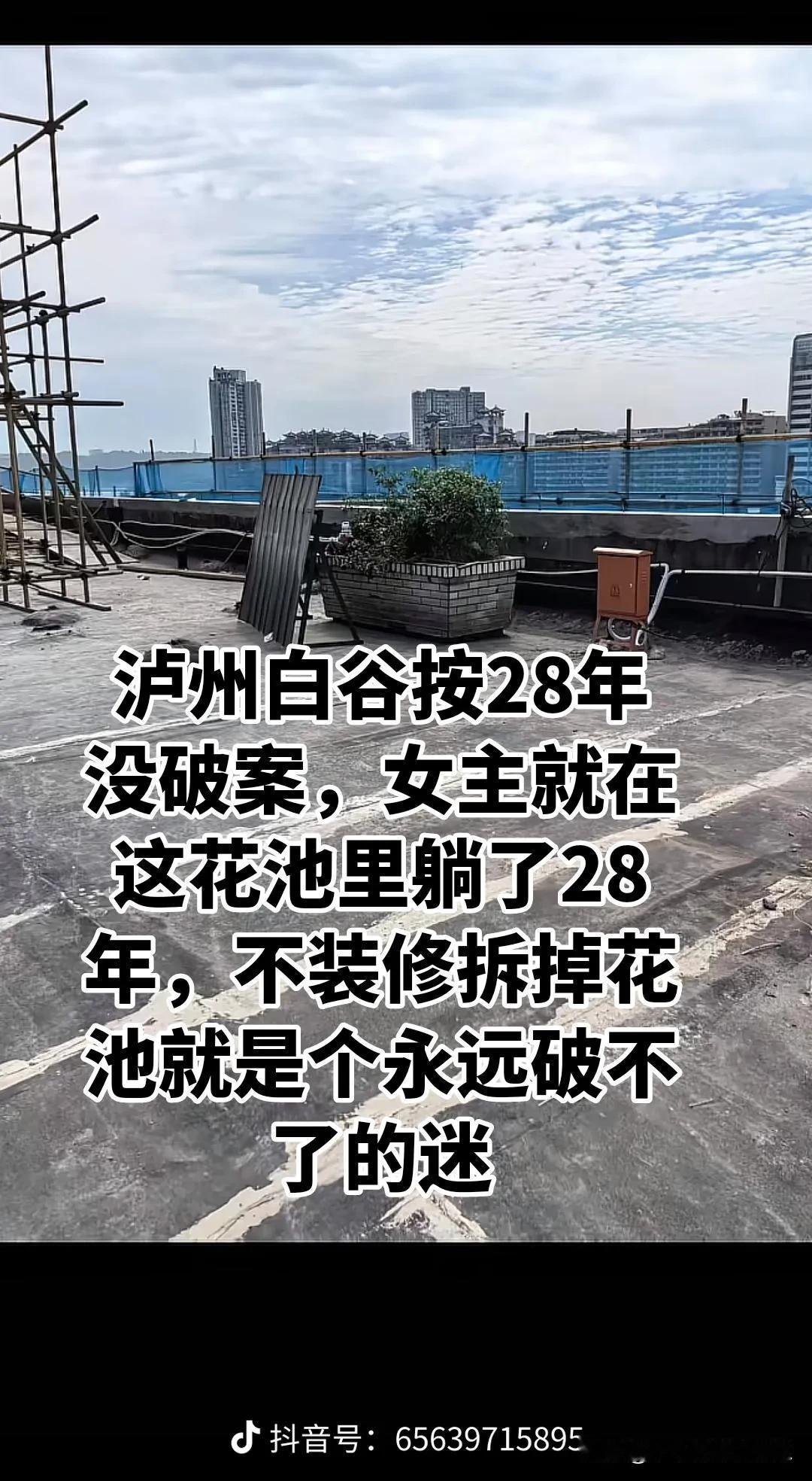 为什么坏人可以这么理直气壮？泸州花坛白骨案，凶手逃窜逍遥法外28年之后被抓，那个