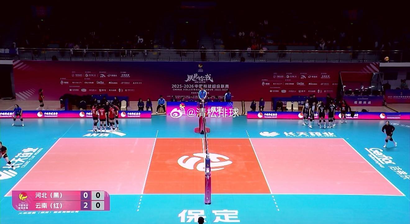 2025-2026中国女排超级联赛B级第二轮河北雪如意vs云南滇池学院第二局：1