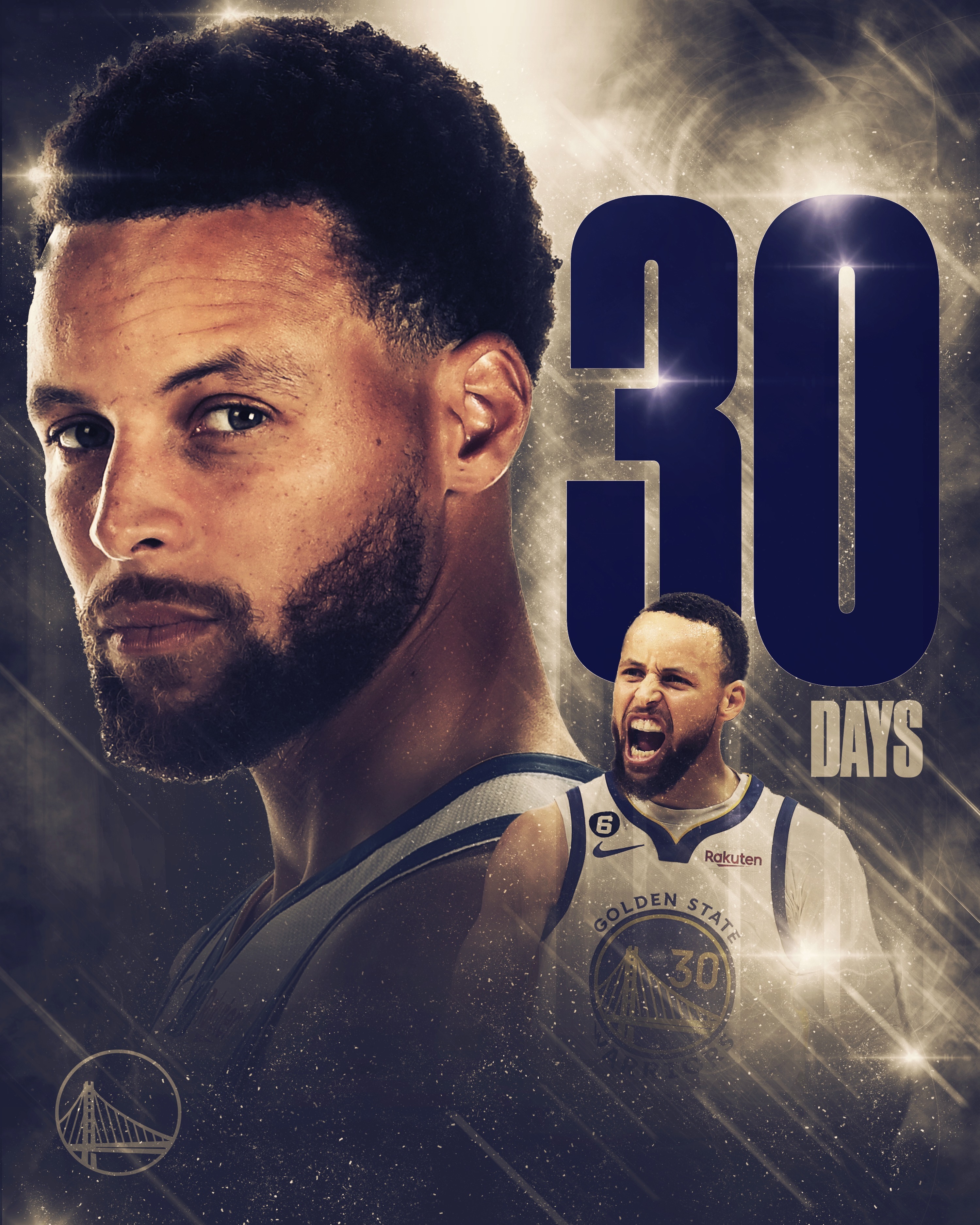 #NBA新赛季倒计时30天##篮球夏季不降温##nba星行中国# 勇士官方推文：