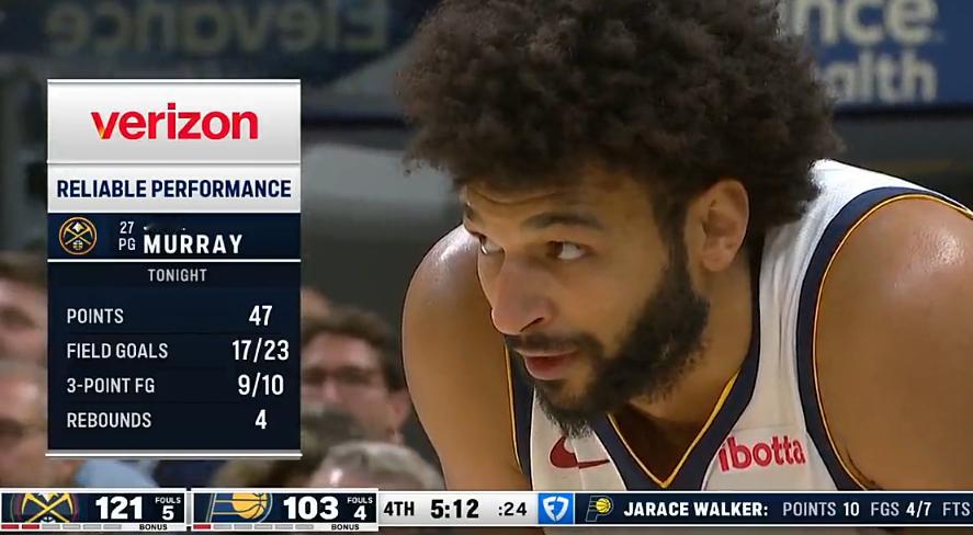 贾马尔穆雷今天爆了 