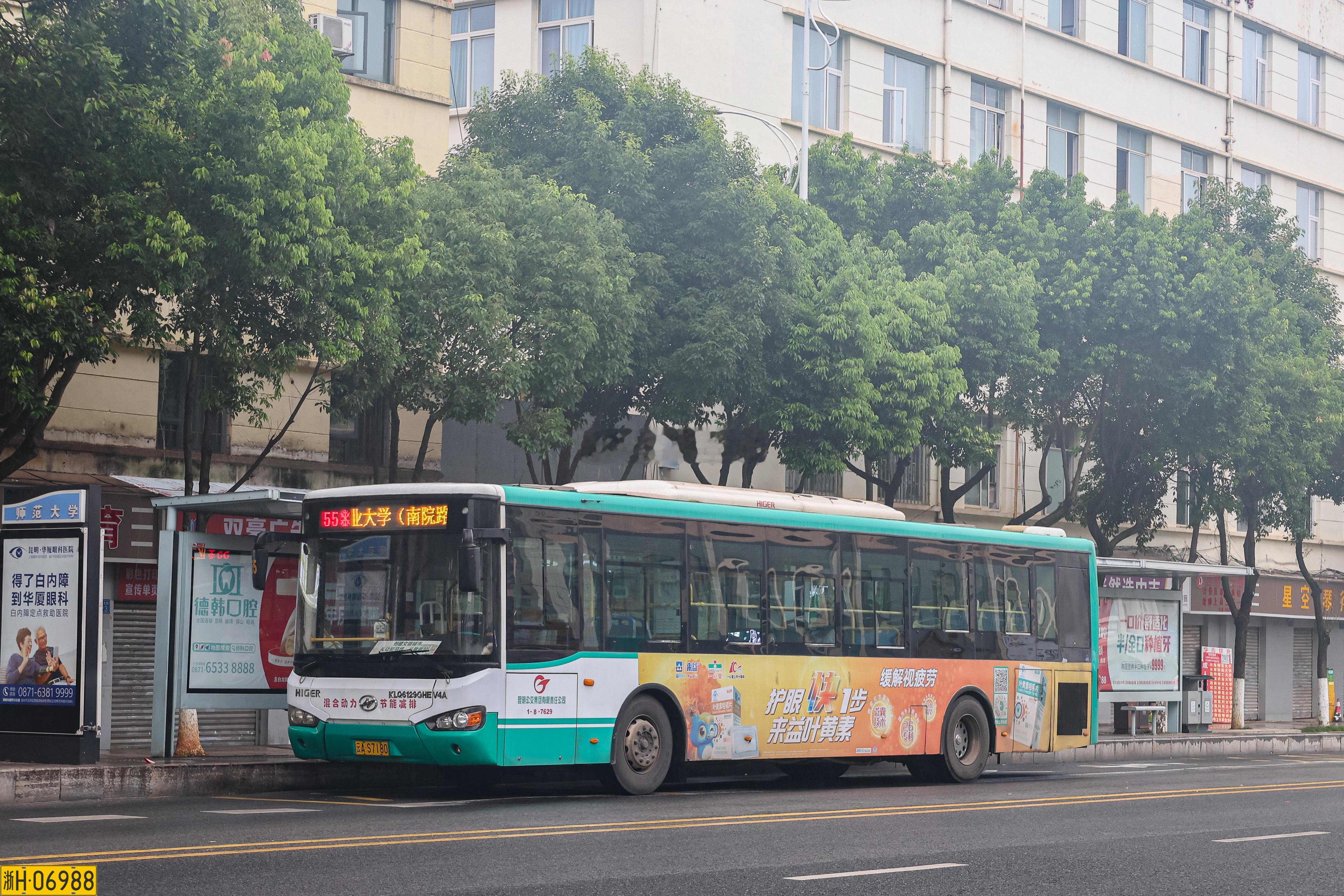 【彩云之南·昆明篇】昆明公交旗下拥有多款不同长度及动力的金旅切糕和海格面包头车型