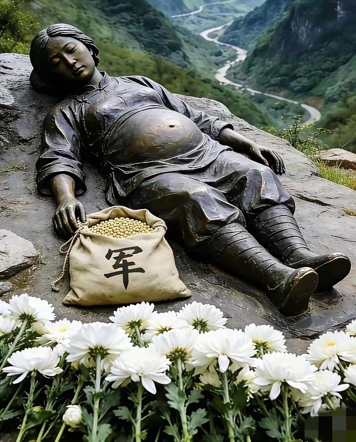 1944年，有个普通的中国女人，怀着不到5个月的孩子，小脚还得翻山越岭，给前线远