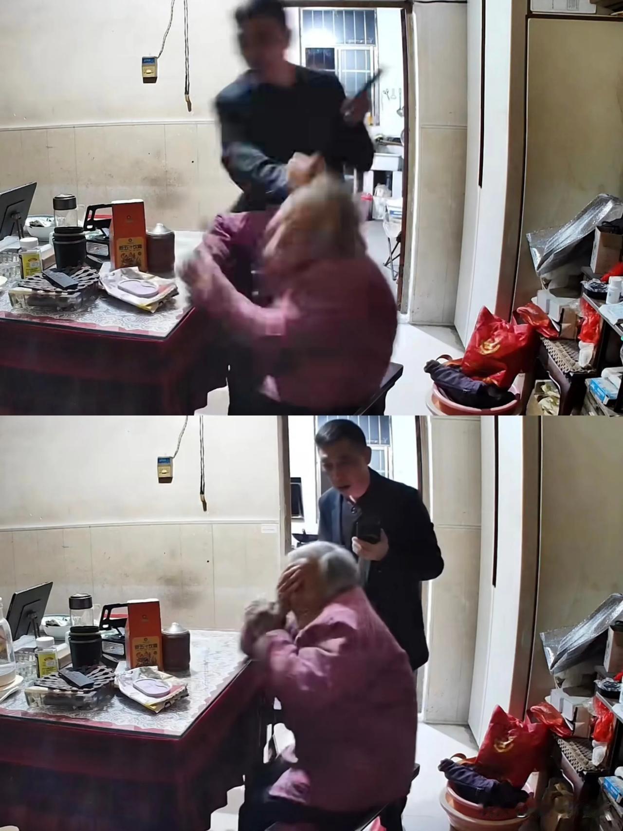 近日，江苏常州一男子，持续殴打93岁高龄母亲，扇耳光、拽头发、将母亲摁倒在地拳脚
