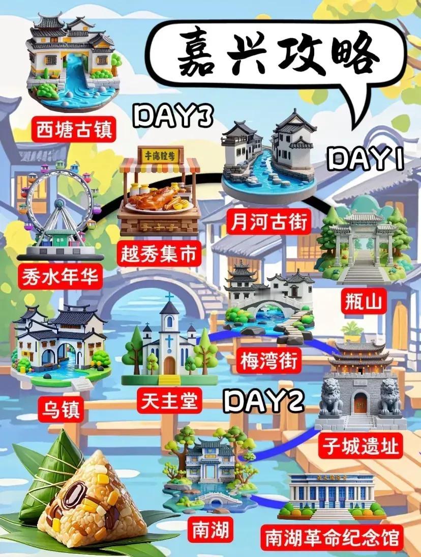 嘉兴，乌镇，超级详细旅游攻略，建议3天2晚，行程路线推荐，热门景点推荐[比心]