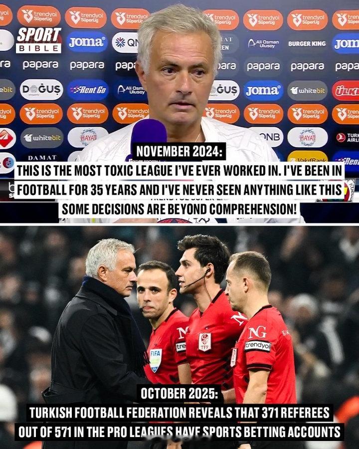 【土耳其足协官方：150名裁判下注博彩被停哨】土耳其足协官方发布公告，在足球纪律