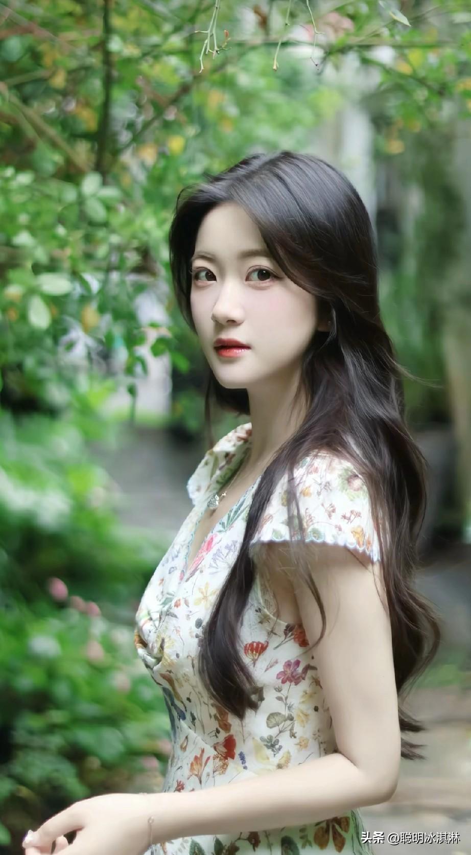 在绿意盎然的花园中，遇见最美的你